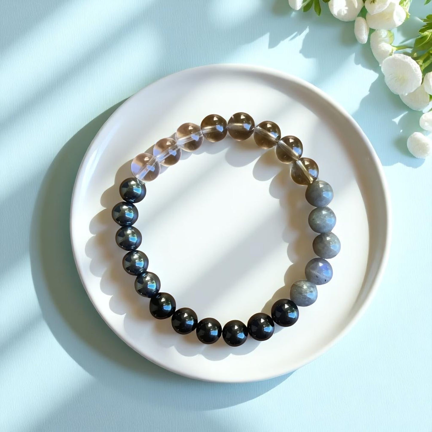 Handmade motivational beads bracelet for men and women’s resilience