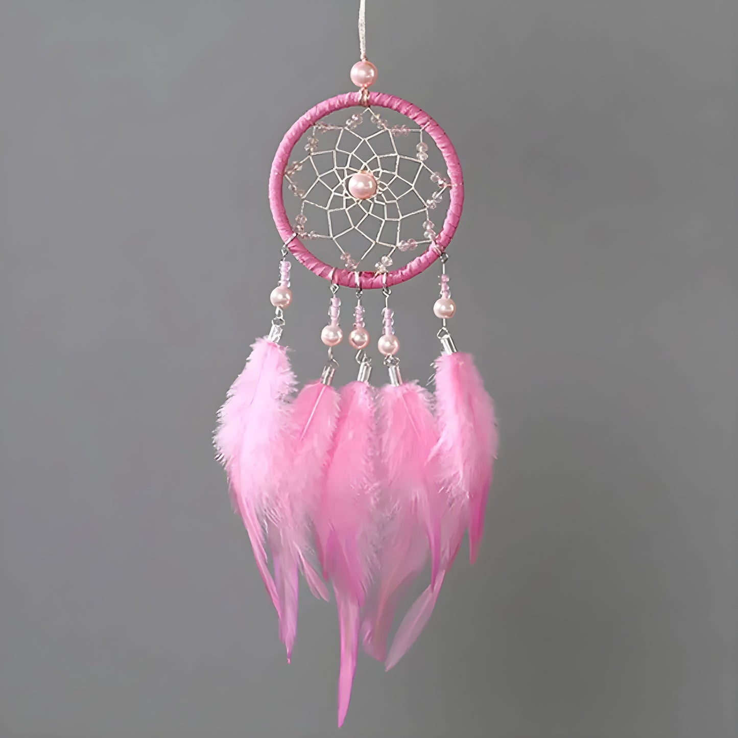 Decorative dream catcher car accessory for good dreams and safety