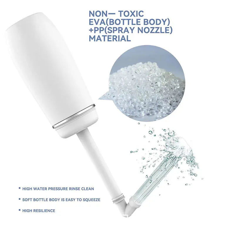Portable jet spray with 400ml capacity for multipurpose use