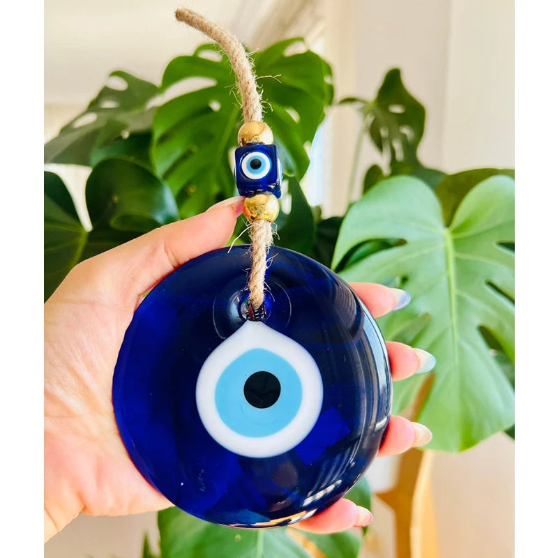 Protective evil eye hanging ornament symbolizing good fortune and safety