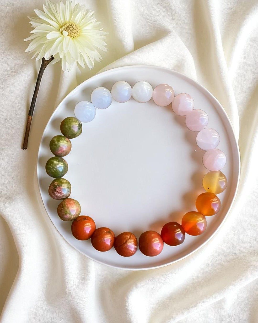 Stylish unisex beaded bracelet for personal empowerment and growth