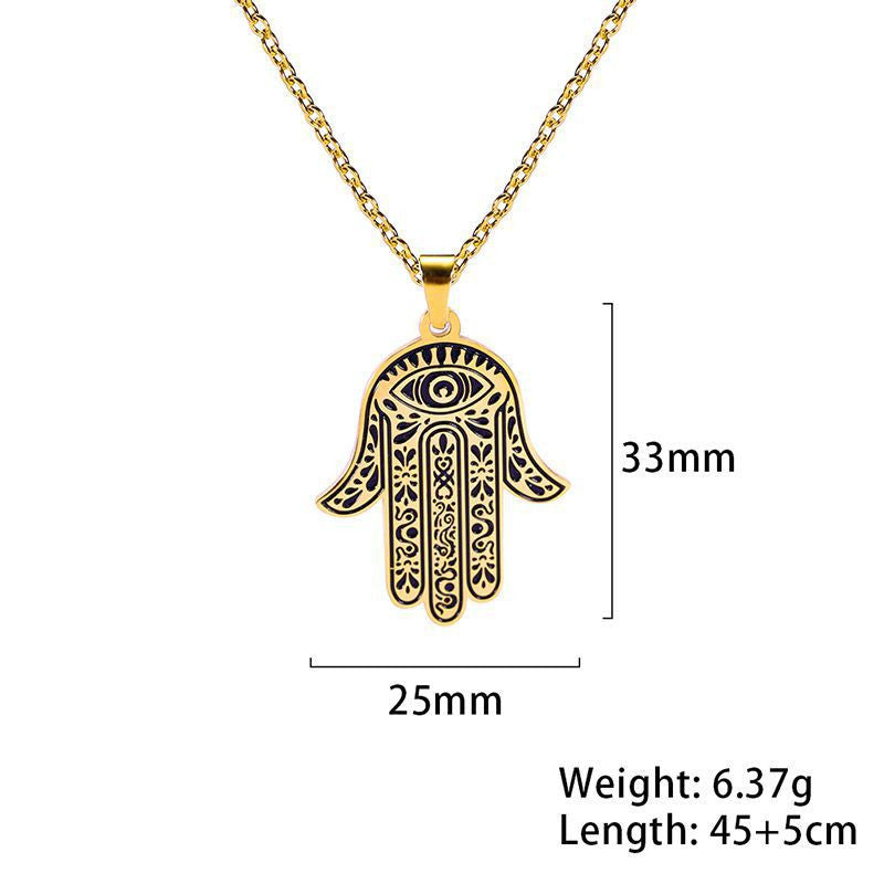 dimensions of hamsa hand on the white background