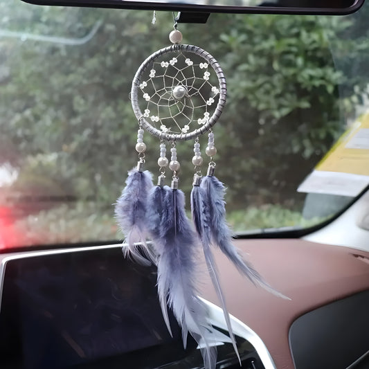 Dream catcher car mirror hanging for protection and positive energy
