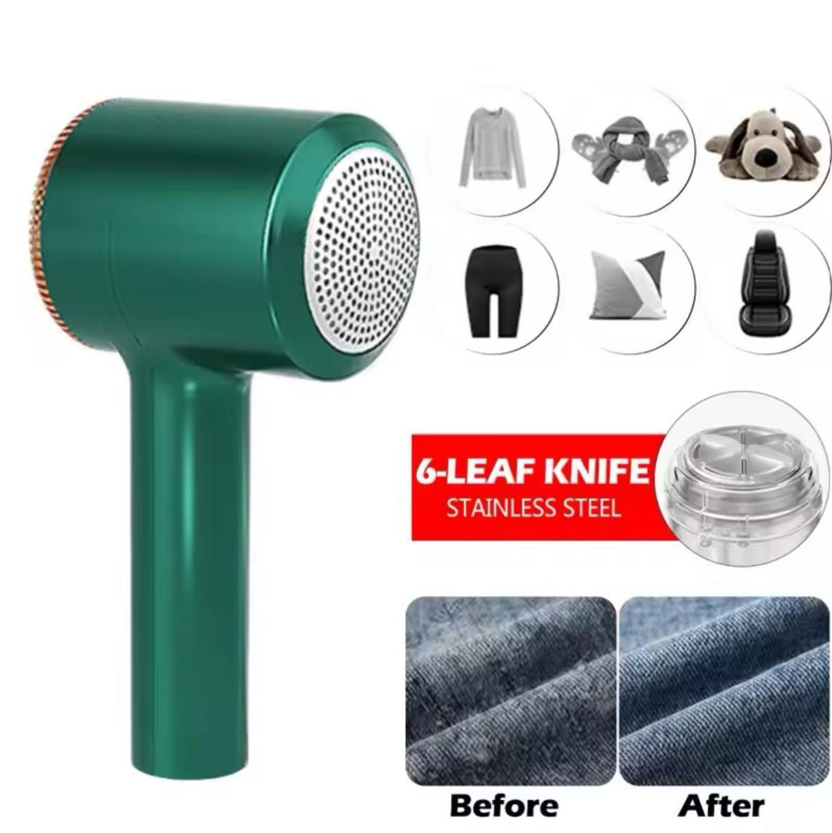 Electric lint remover with USB charging for sweaters, coats, and upholstery

